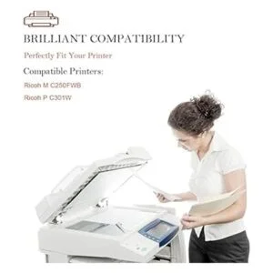 Aseker Cartucho de tóner compatible para impresora Ricoh M_2