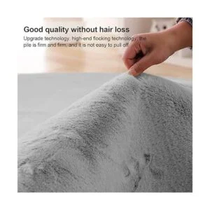 Rainlin Alfombra de piel sintética ultra suave y esponjosa_3