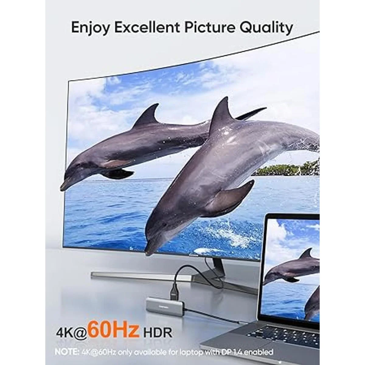 CableCreation Hub USB C 4K 60Hz adaptador multipuerto_3