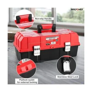 MAXPOWER Caja de herramientas de 17 pulgadas caja de_5