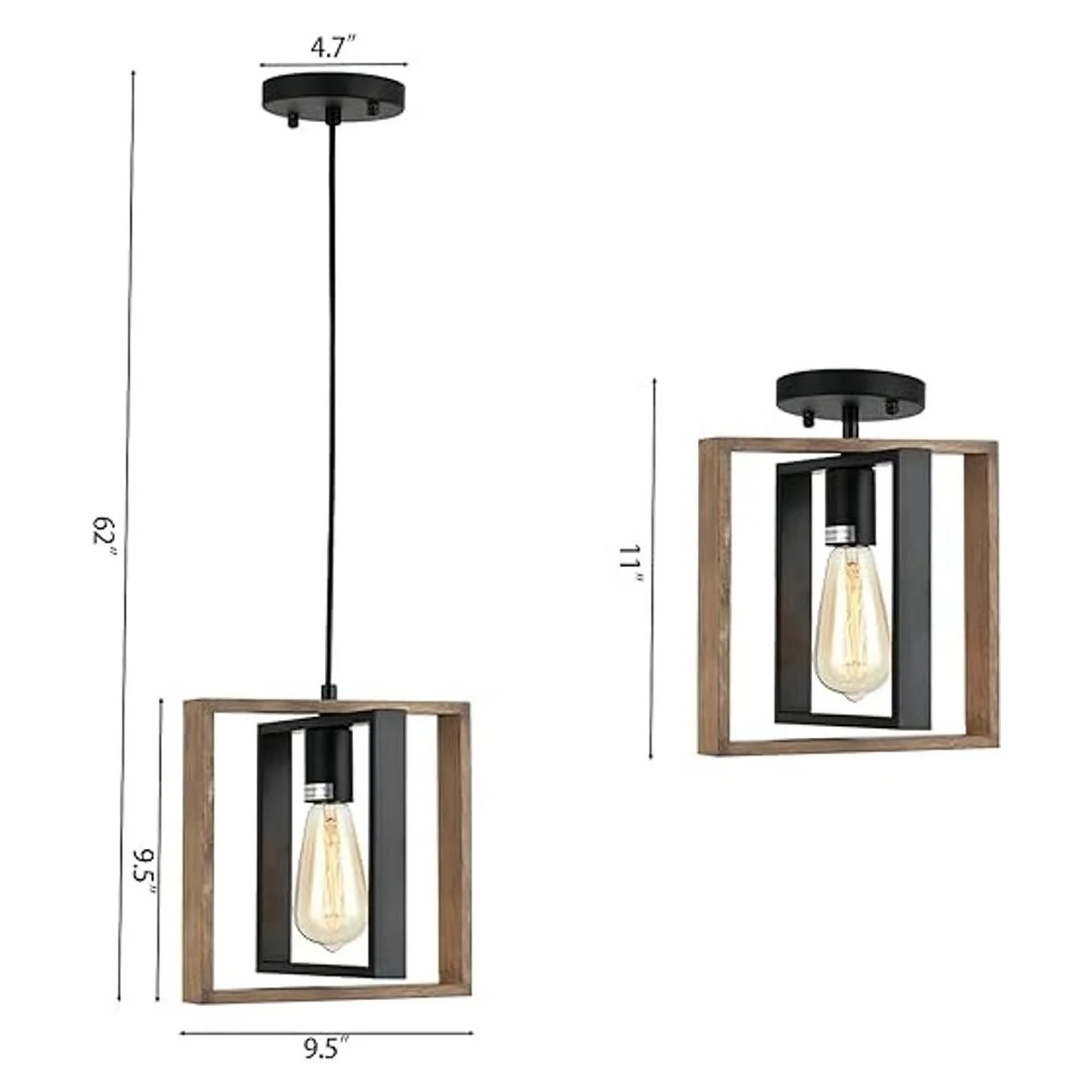 9MMML Iluminación colgante industrial pequeña lámpara_3