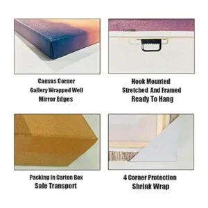 Zlove 3 piezas baño imagen decoración de pared rústica_5