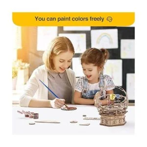 ROBOTIME Rompecabezas de madera 3D para adultos kit de_5