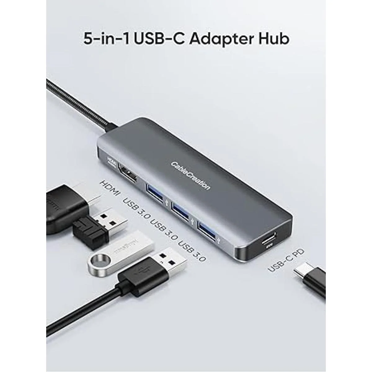 CableCreation Hub USB C 4K 60Hz adaptador multipuerto_2