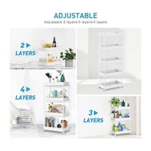 SPACEKEEPER Carrito de almacenamiento de 5 niveles_3