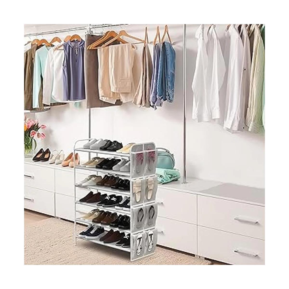 Simple Houseware Organizador de almacenamiento de zapatos_3