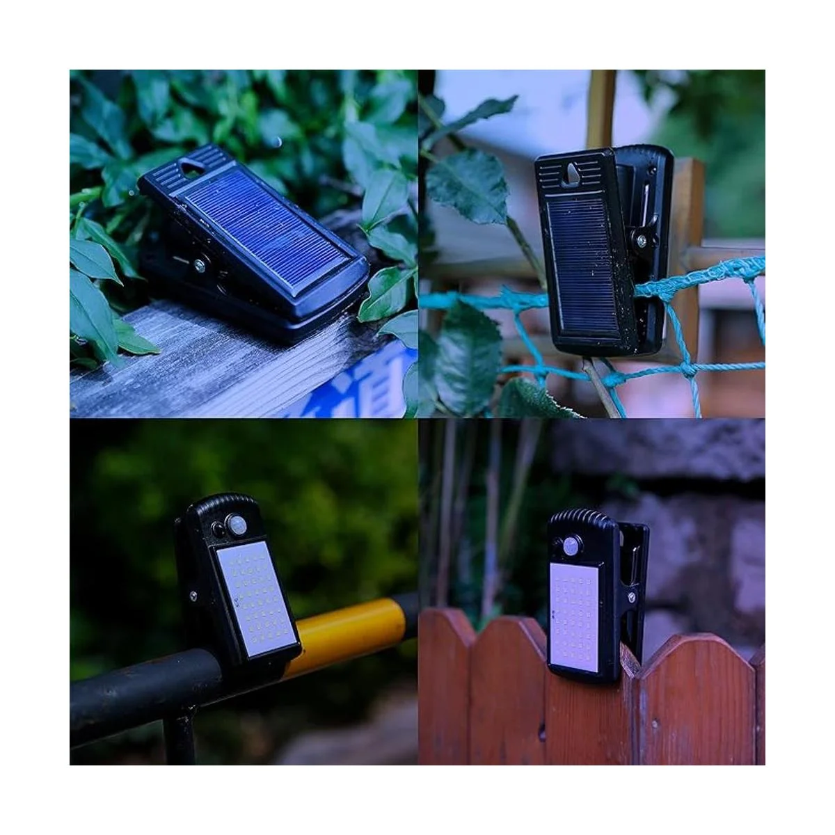 Paquete de 4 luces solares de seguridad con sensor de_2