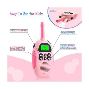 HPROMOT Walkie Talkies para niños paquete de 2 walkie_3