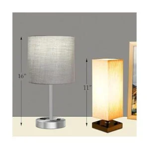 Juego de 2 lámparas de mesa para dormitorio lámparas de_2