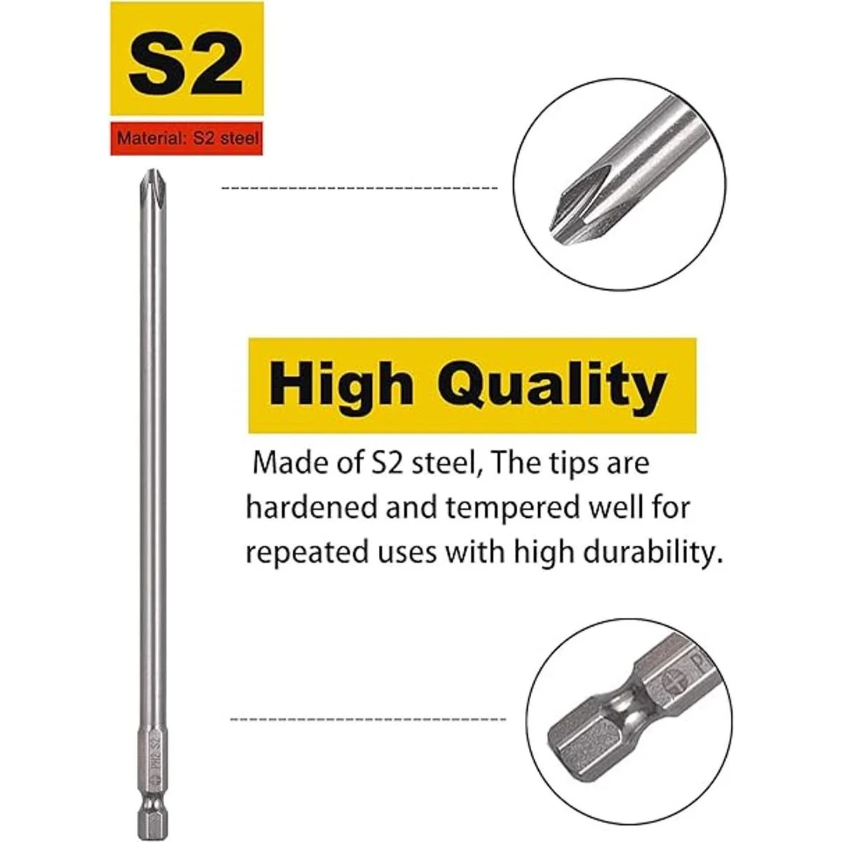 Rocaris Paquete de 30 puntas de destornillador magnéticas_3