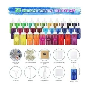 MojiDecor Kit de teñido anudado de 32 colores kit de arte_2