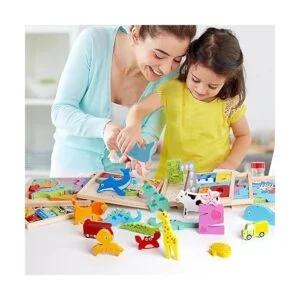 6 paquetes de vehículos con números de animales juguetes_3