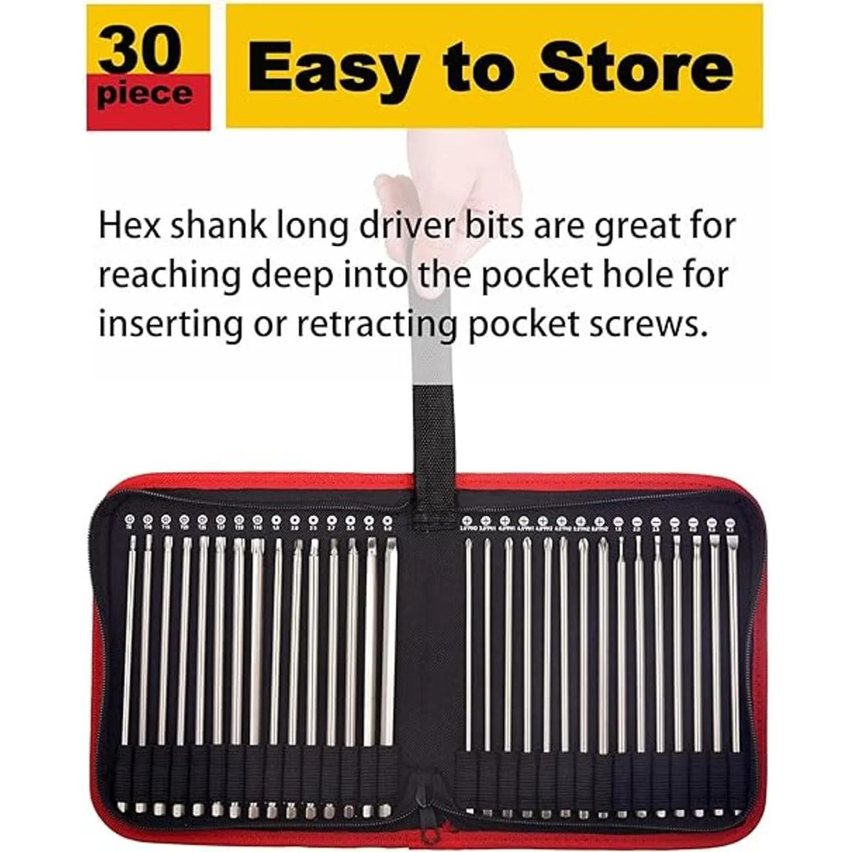 Rocaris Paquete de 30 puntas de destornillador magnéticas_5