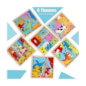 6 paquetes de vehículos con números de animales juguetes_6