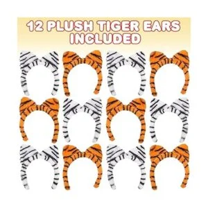 ArtCreativity Orejas de tigre de felpa juego de 12_2