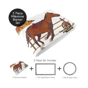 Sweet Jojo Designs Wild West Cowboy Boy Milestone Manta_2