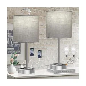 Juego de 2 lámparas de mesa para dormitorio lámparas de_1