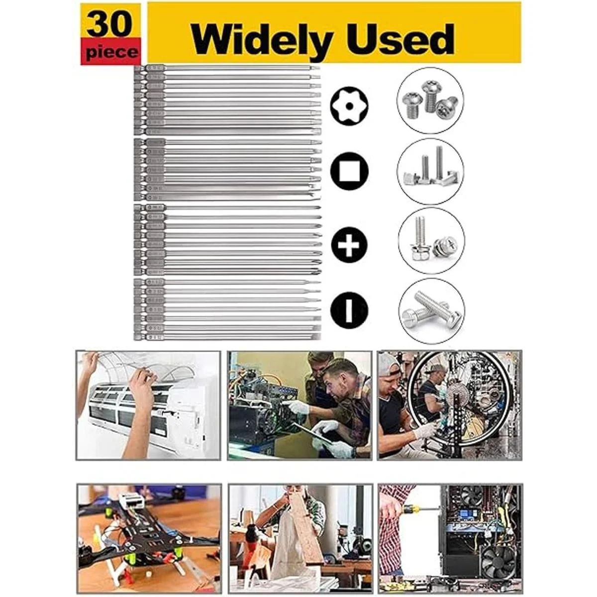 Rocaris Paquete de 30 puntas de destornillador magnéticas_6