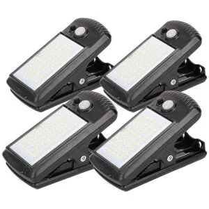 Paquete de 4 luces solares de seguridad con sensor de_1