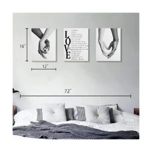 Arte de pared en lienzo para dormitorio decoración de_2