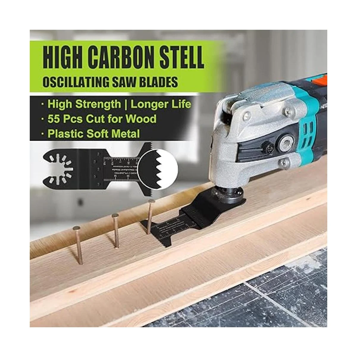 COMOWARE 55 cuchillas de sierra oscilantes cuchillas de_4