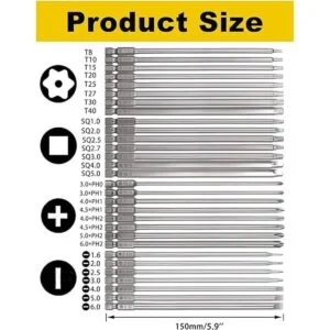 Rocaris Paquete de 30 puntas de destornillador magnéticas_2