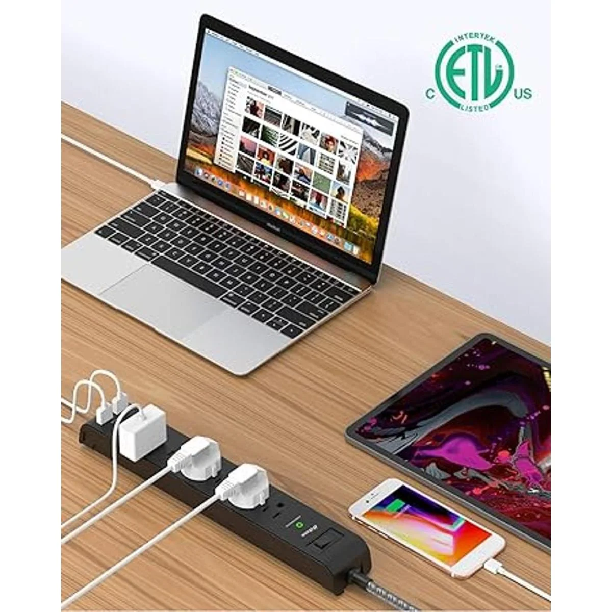 Protector contra sobretensiones de 12 pies de largo con 6_3