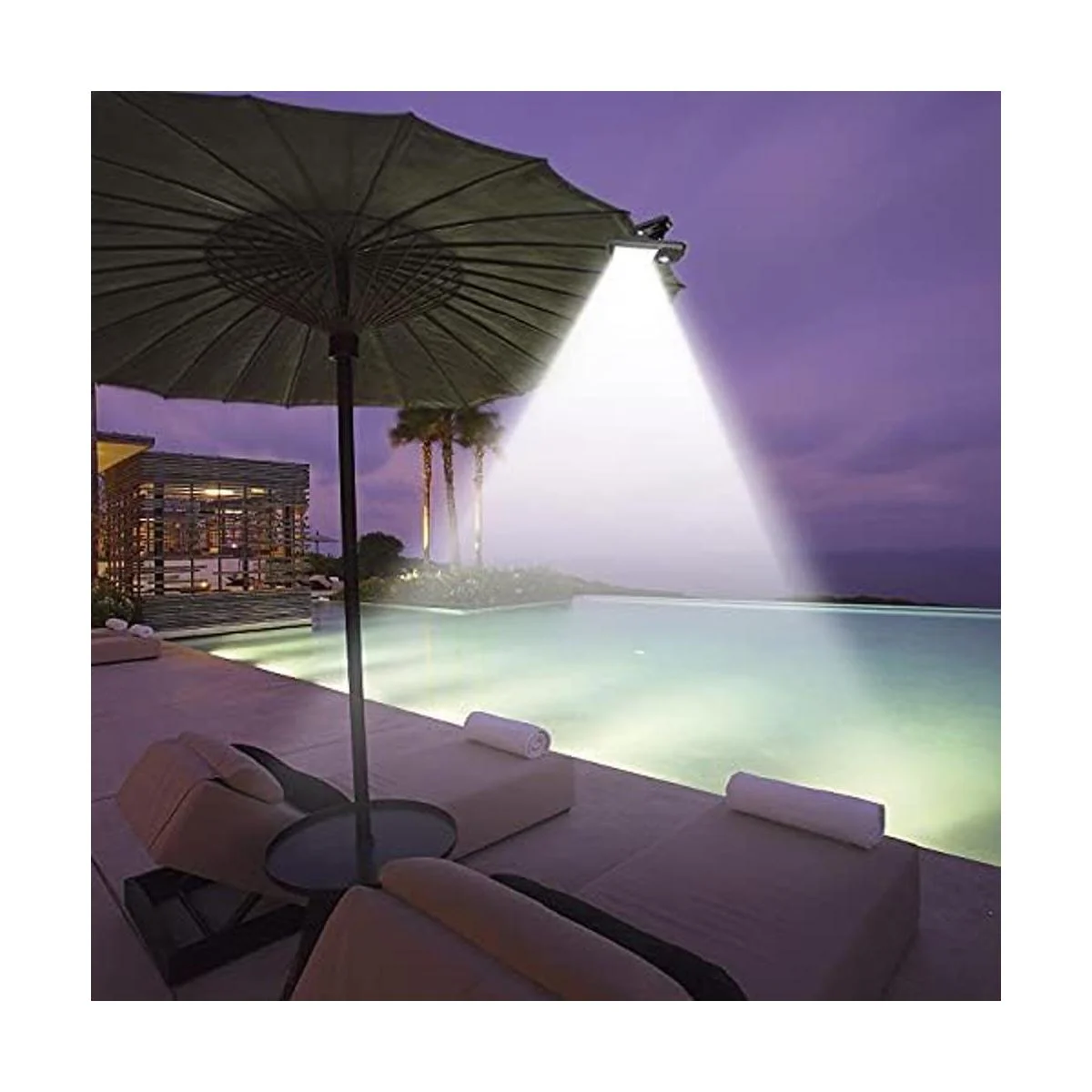 Paquete de 4 luces solares de seguridad con sensor de_5