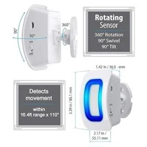 YisTech Alerta de detección de sensor de movimiento_5