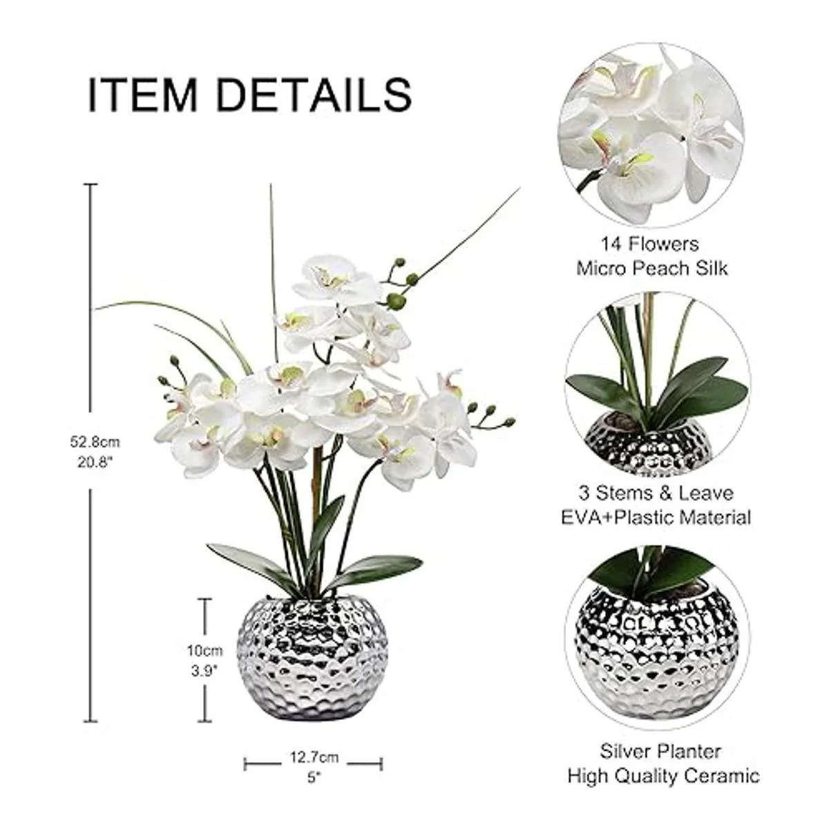 Arreglos florales artificiales de orquídea Phalaenopsis_5