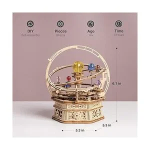 ROBOTIME Rompecabezas de madera 3D para adultos kit de_6