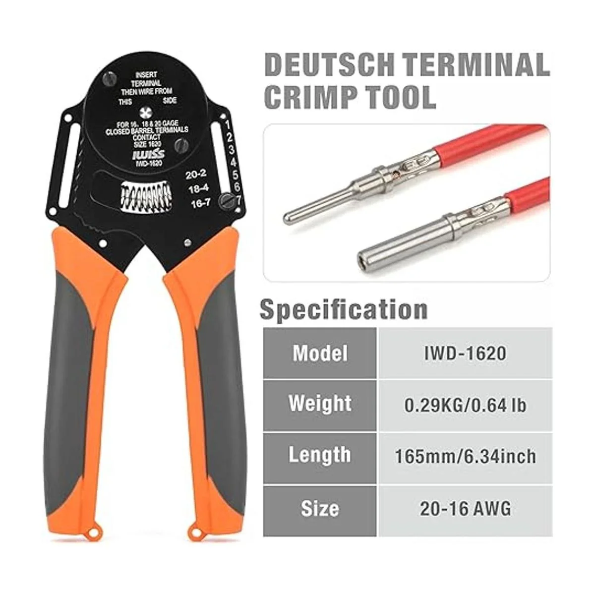 IWISS IWD1620 Deutsch Tamaño 16 Engarzadora contacto de_2