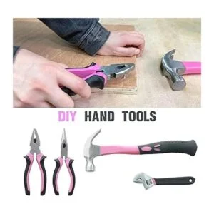 FASITE Juego de herramientas de 53 piezas rosa para el_5