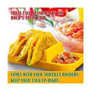 Soporte para tacos juego de 4 soportes de plástico para_3