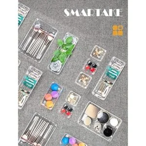SMARTAKE Organizadores de cajones de 28 piezas con_6