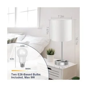Juego de 2 lámparas de mesa táctiles para dormitorio_5