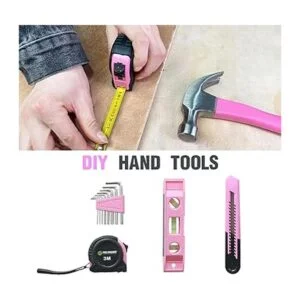 FASITE Juego de herramientas de 53 piezas rosa para el_6