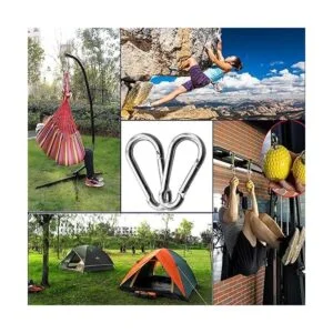 ELISNOW 30 ganchos de mosquetón M10 de 3.9 in acero_6