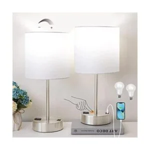 Juego de 2 lámparas de mesa táctiles para dormitorio_1