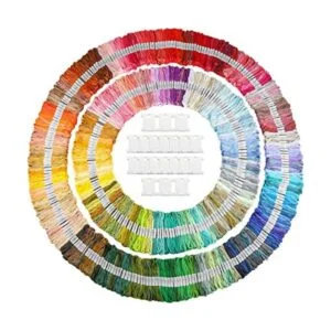 Caydo Hilo de bordado de 447 colores hilos de punto de_1