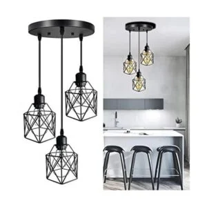 Lysed Lámpara colgante industrial de 3 luces lámparas_1