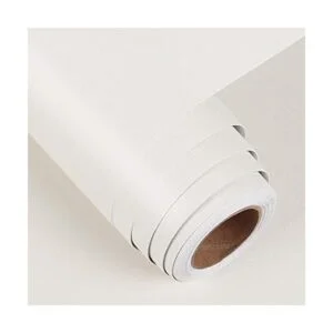 FunStick Papel de contacto de color blanco crema de 24 x_1