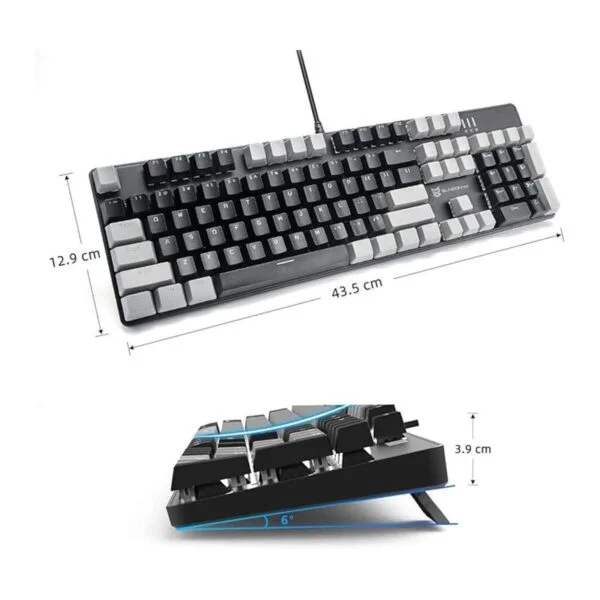 Qisan teclado mecánico para juegos tamaño completo 104_2