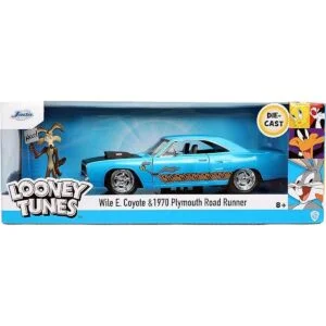 Jada 124 Diecast 1970 Plymouth Roadrunner con figura de_2