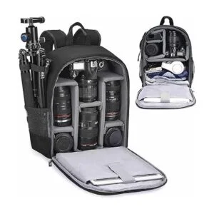 Cwatcun Mochila impermeable para cámara Canon Nikon Sony_1