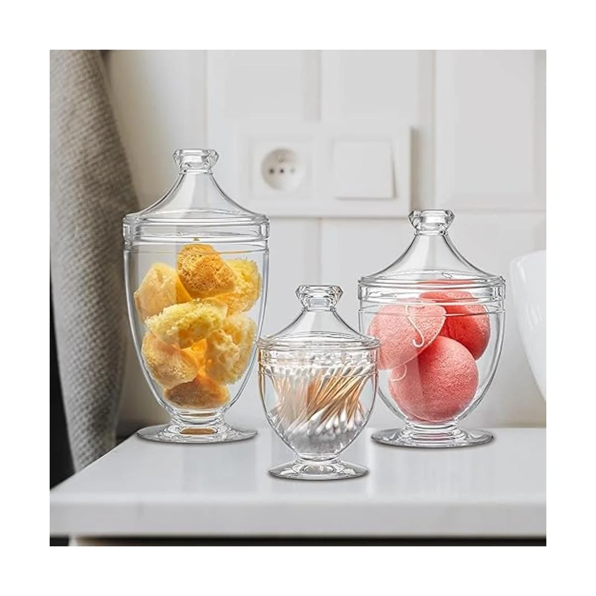 Amazing Abby Aspire Recipientes de baño acrílicos juego_2