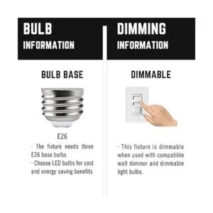 Lodstob Lámpara de techo de montaje empotrado de 3 luces_7