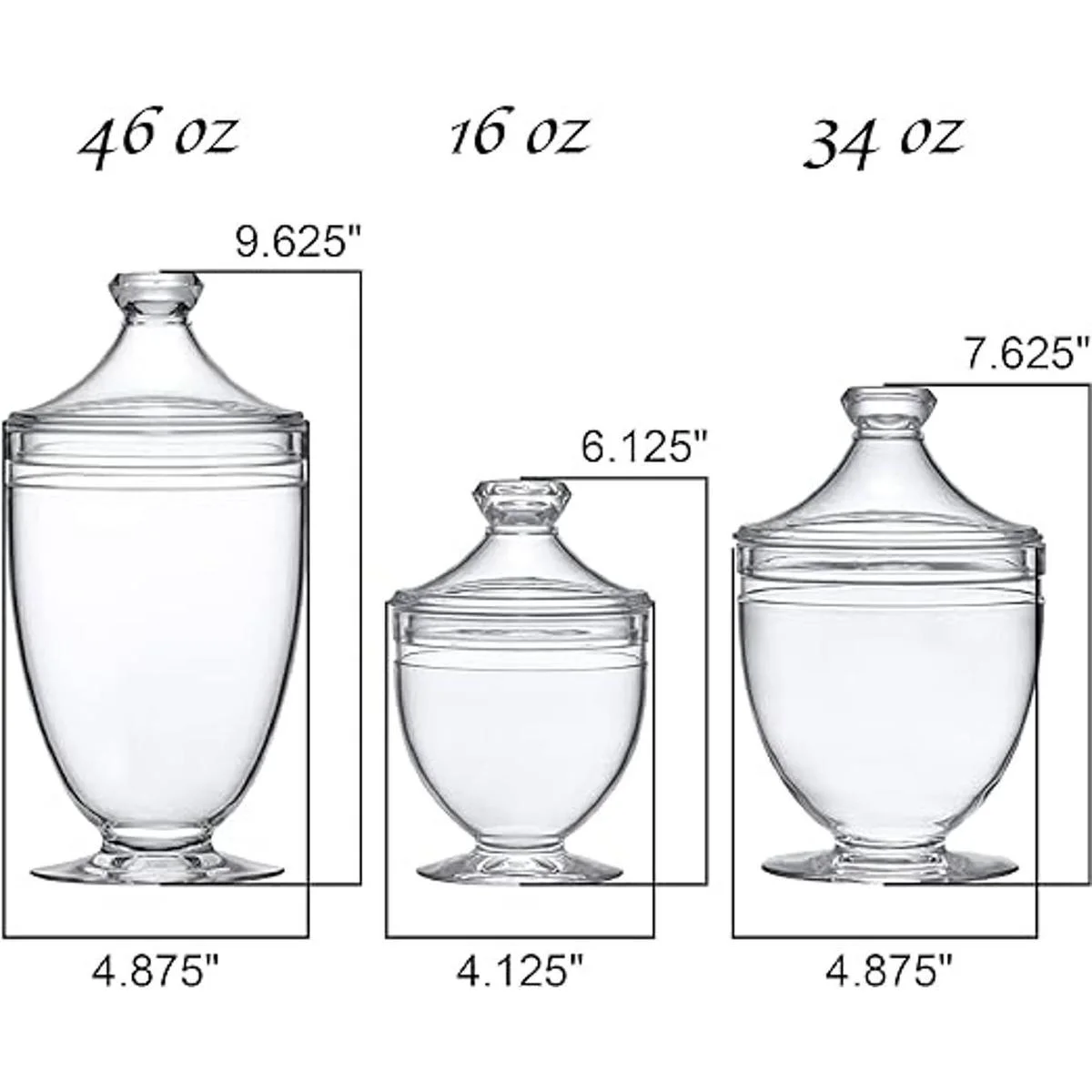 Amazing Abby Aspire Recipientes de baño acrílicos juego_4