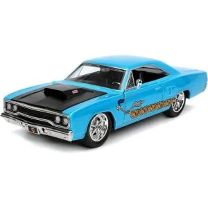 Jada 124 Diecast 1970 Plymouth Roadrunner con figura de_3