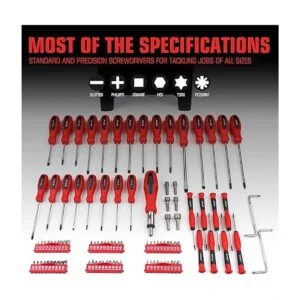 Juego de destornilladores magnéticos de 100 piezas con_2